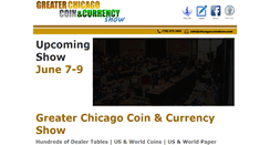 Desktop Screenshot of greaterchicagocoinshow.com