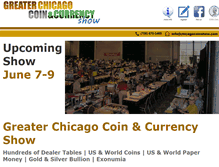 Tablet Screenshot of greaterchicagocoinshow.com